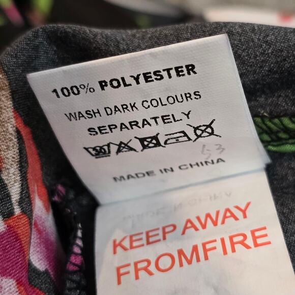 Womens Fliral Black long sleeeve Cold Shoulder Dress Sz 8 - Picture 8 of 8